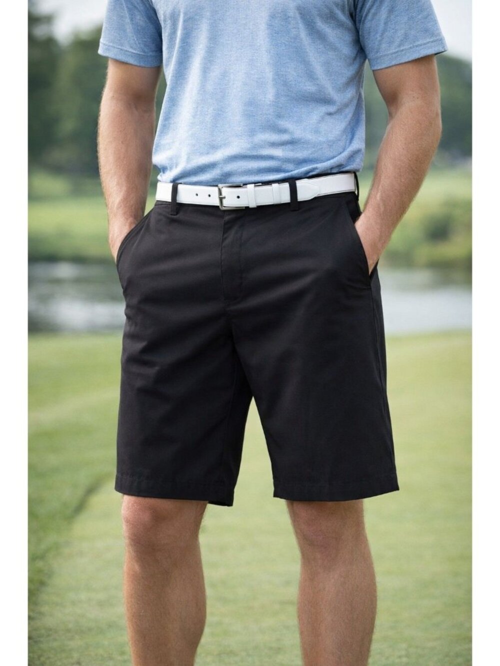 Nike Mens Dri-Fit Golf Shorts Size 36 Black/Dri Fit Performance/Chino